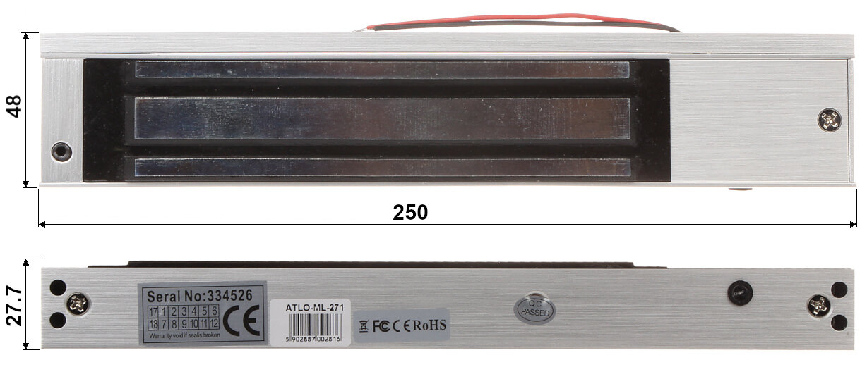 Zwora elektromagnetyczna ATLO-ML-271 - obrazek 4