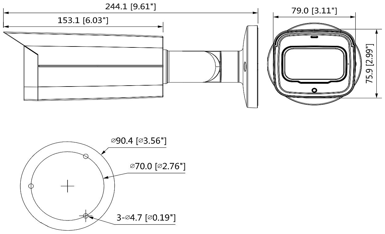 Kamera kopułowa HAC-HFW2501TU-A-0360B-S2 Dahua, 4w1, 5Mpx, mikrofon, biała - obrazek 5