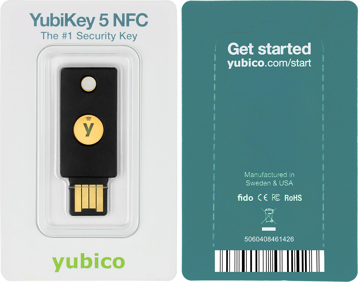 Yubico YubiKey 5 NFC - Klucz sprzętowy U2F FIDO/FIDO2 - obrazek 2