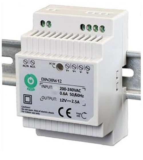 Zasilacz DIN EURA DIN30W12 12V 2,5 A DC