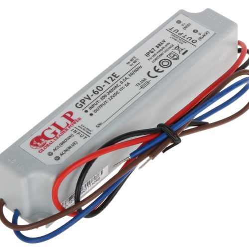 Zasilacz impulsowy 12V/5A/GPV-MINI