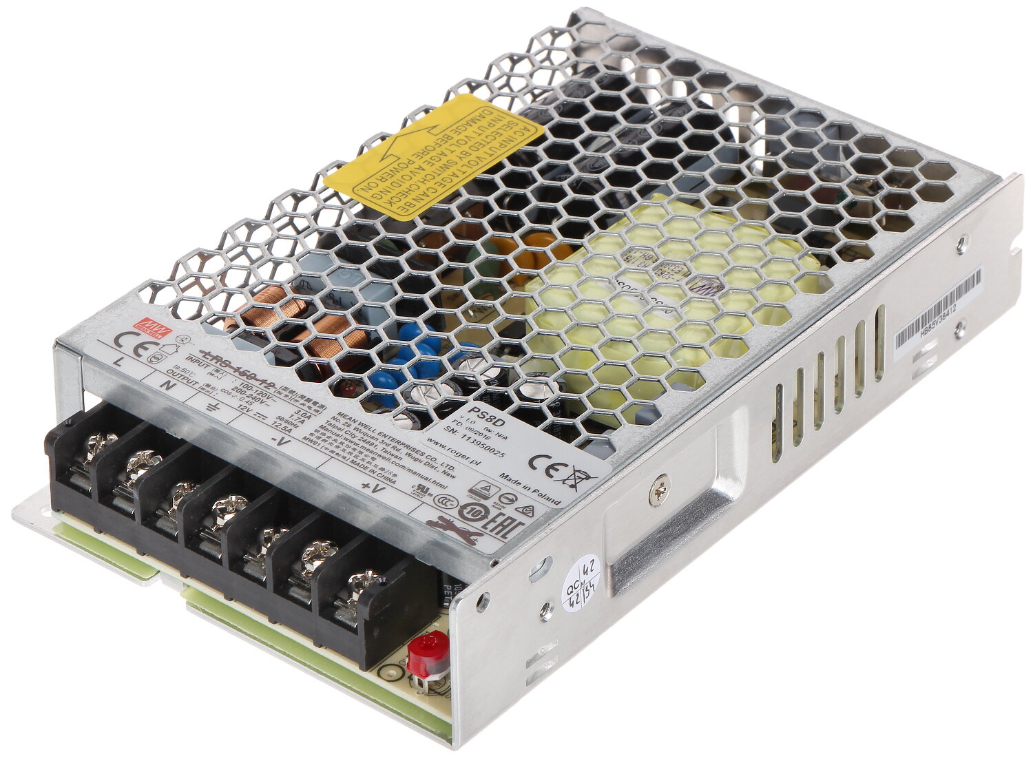 PS8D Zasilacz 13,8 VDC/10,8 A Roger
