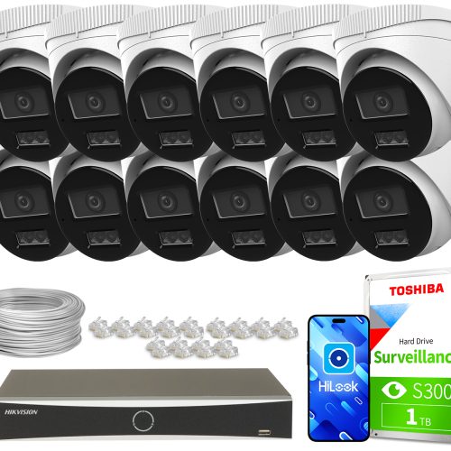 Zestaw do monitoringu 12x IPCAM-T6-30DL DS-7616NXI...