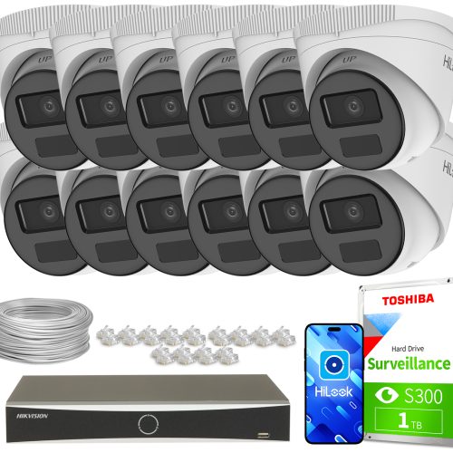 Zestaw do monitoringu 12x IPCAM-T2-P DS-7616NXI-K2...