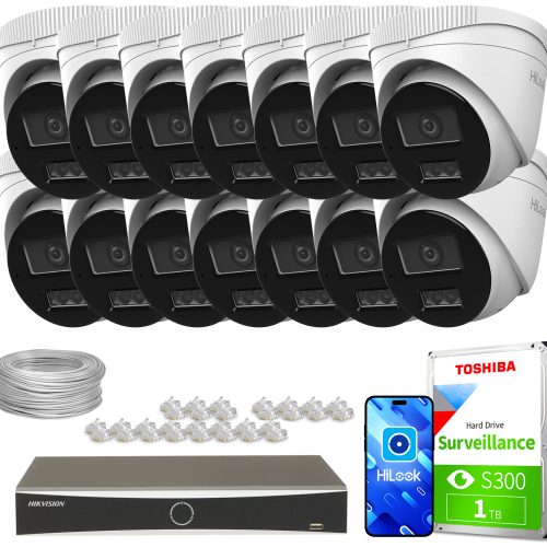Zestaw do monitoringu 14x IPCAM-T2-30DL DS-7616NXI...