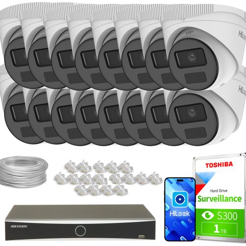 Zestaw do monitoringu 16x IPCAM-T2-P DS-7616NXI-K2...