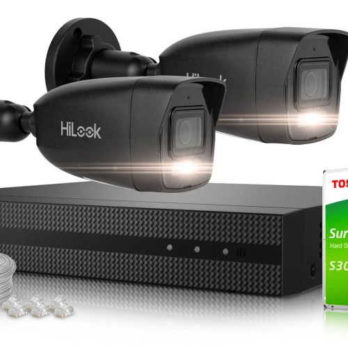 Zestaw do monitoringu 2x IPCAM-B4-30DL Black 4MpxH...