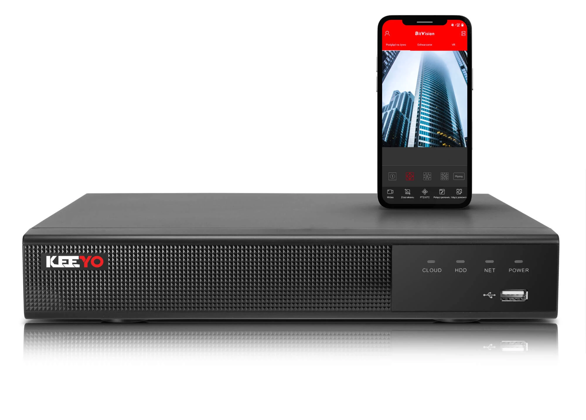 Zestaw do monitoringu KEEYO 8x LV-V-IP5M25TF-DL 5Mpx, hybrydowe doświetlenie IR/LED - obrazek 4
