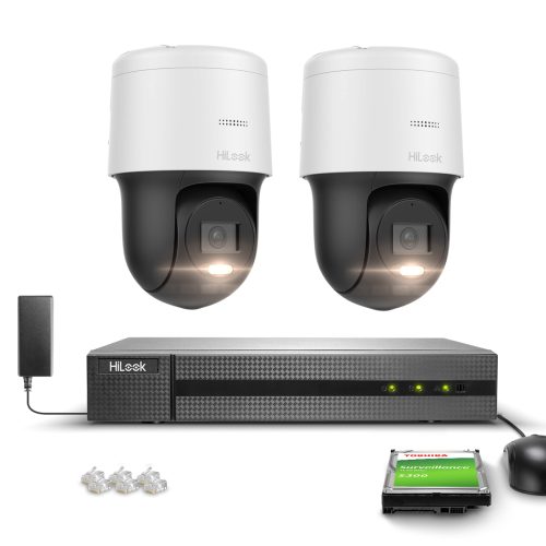 Zestaw do monitoringu 2x Kamera obrotowa PTZ-N2MP,...