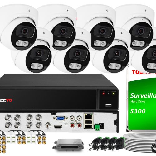 Zestaw do monitoringu 4w1 KEEYO 8x LV-E-AL8M25DF-B...