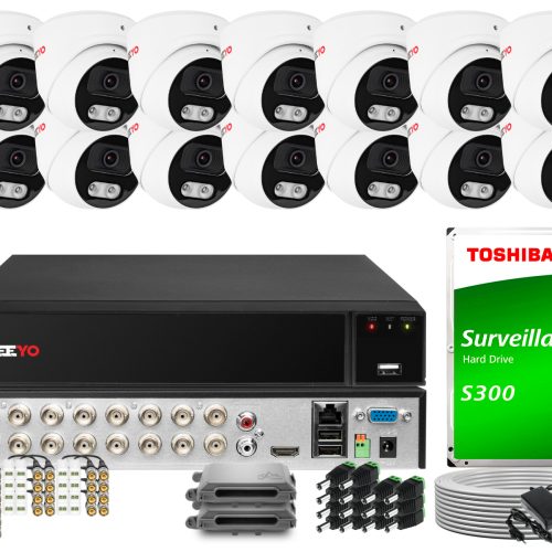 Zestaw do monitoringu 4w1 KEEYO 14x LV-E-AL8M25DF-...