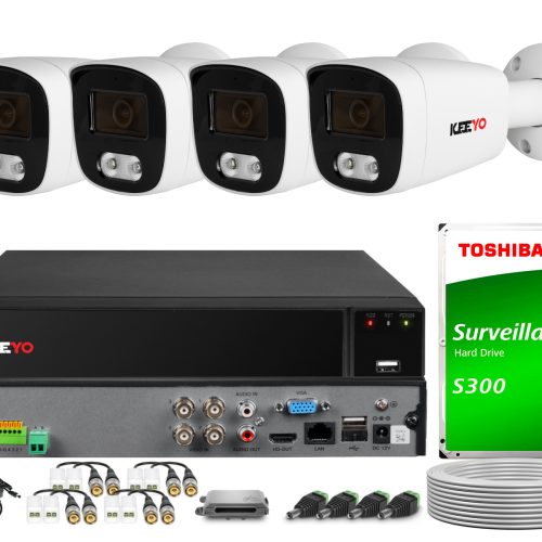 Zestaw do monitoringu 4w1 KEEYO 4x LV-E-AL8M25TF-B...
