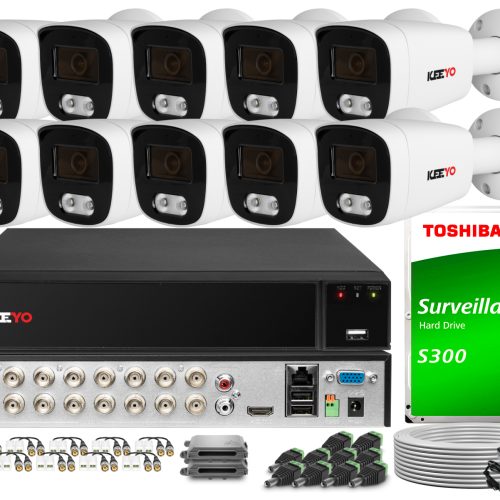 Zestaw do monitoringu 4w1 KEEYO 10x LV-E-AL8M25TF-...