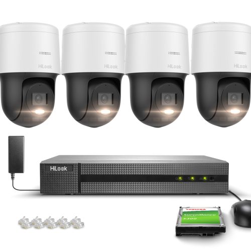 Zestaw do monitoringu 4x Kamera obrotowa PTZ-N2MP,...