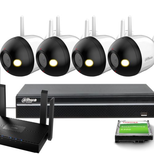 Zestaw do monitoringu Wi-Fi 4x F4C-PV 4Mpx IR 30m ...