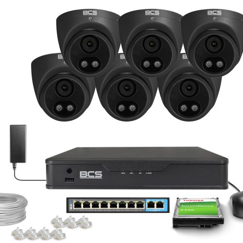 Zestaw do monitoringu 6x BCS-P-EIP25FSR3L2-AI2-G 5...