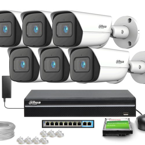Zestaw do monitoringu 6x IPC-HFW3841E-AS-0280B-S2 ...