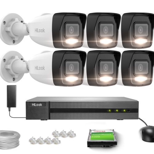 Zestaw do monitoringu HiLook Hikvision 6x IPCAM-B8...