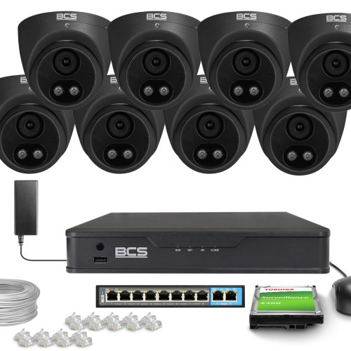 Zestaw do monitoringu 8x BCS-P-EIP25FSR3L2-AI2-G 5...