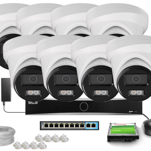 Zestaw do monitoringu 8x BCS-V-EIP16FSR3L3(2) 6Mpx...