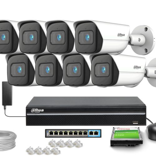 Zestaw do monitoringu 8x IPC-HFW3841E-AS-0280B-S2 ...