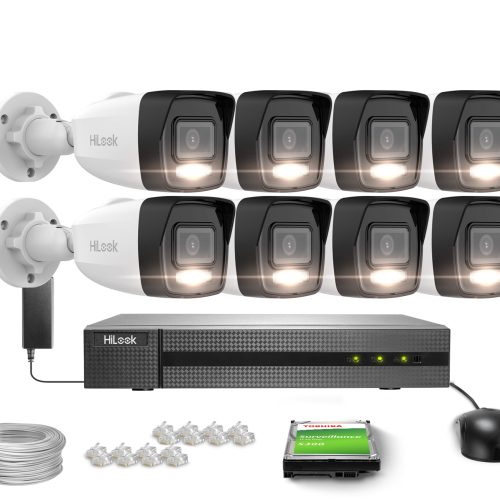 Zestaw do monitoringu HiLook Hikvision 8x IPCAM-B8...