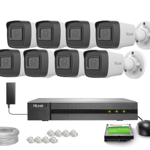 Zestaw do monitoringu 8x IPCAM-B4-P 2K+, PoE, IR 2...