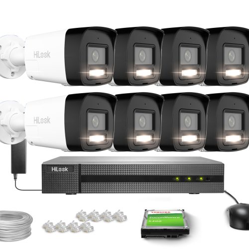Zestaw do monitoringu HiLook Hikvision 8x IPCAM-B6...