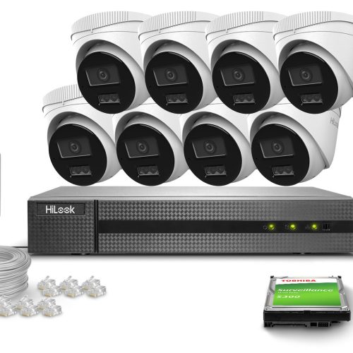 Zestaw do monitoringu 8x IPCAM-T4-30DL 4Mpx Dual-L...