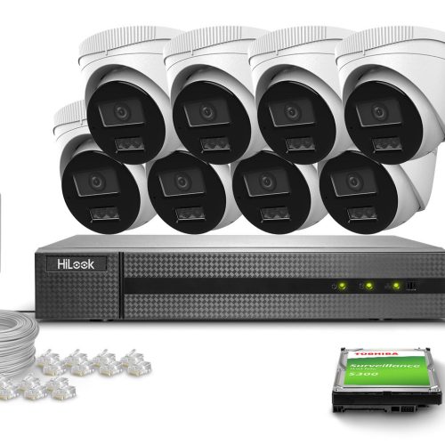 Zestaw do monitoringu 8x IPCAM-T2-30DL FullHD Dual...
