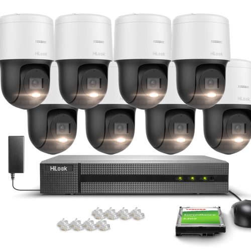 Zestaw do monitoringu 8x Kamera obrotowa PTZ-N2MP,...