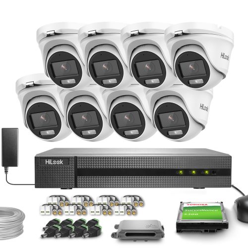 Zestaw do monitoringu 8x TVICAM-T2M-20DL, DVR-208Q...