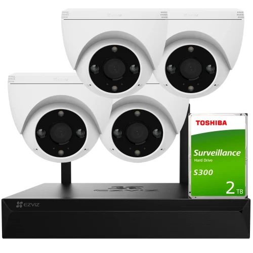 Zestaw do monitoringu EZVIZ 4x CS-H4 WiFi, 4Mpx, I...