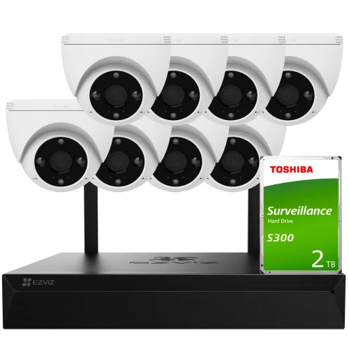 Zestaw do monitoringu EZVIZ 8x CS-H4 WiFi, 4Mpx, I...