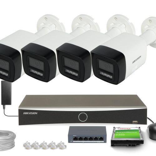 Zestaw do monitoringu Hikvision 4x DS-2CD1083G2-LI...