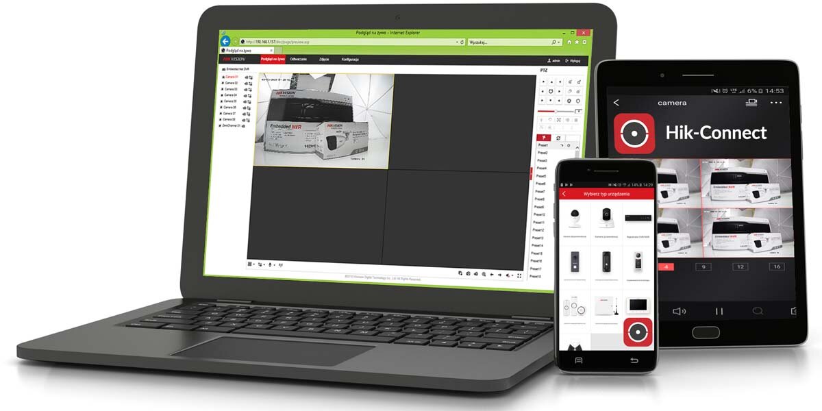 Zestaw dwóch kamer IP DS-2CD1341G0-I/PL 4 Mpx, rejestrator NVR-4CH-4MP/4P Hikvision - obrazek 6