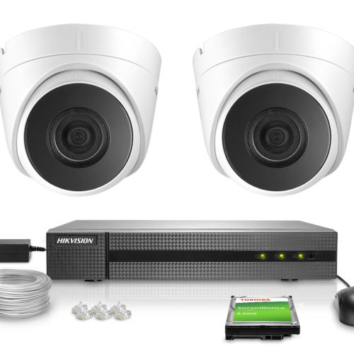Zestaw do monitoringu IP 2x IPCAM-T4/DS-2CD1341G0-...