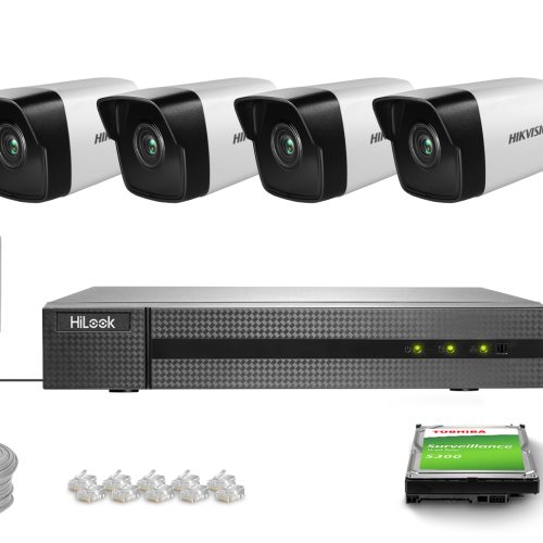 Zestaw do monitoringu IP 4x DS-2CD1041G0-I/PL 4Mpx...