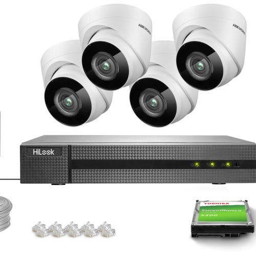 Zestaw do monitoringu IP 4x IPCAM-T4/DS-2CD1341G0-...
