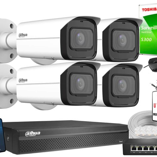 Zestaw do monitoringu IP 5Mpx Dahua 4x IPC-HFW3541...