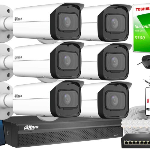 Zestaw do monitoringu IP 5Mpx Dahua 6x IPC-HFW3541...