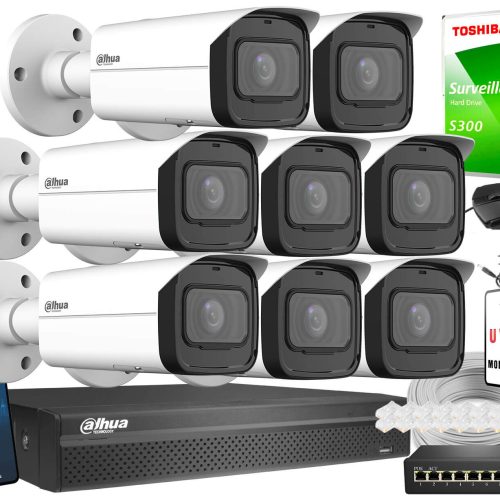 Zestaw do monitoringu IP 5Mpx Dahua 8x IPC-HFW3541...