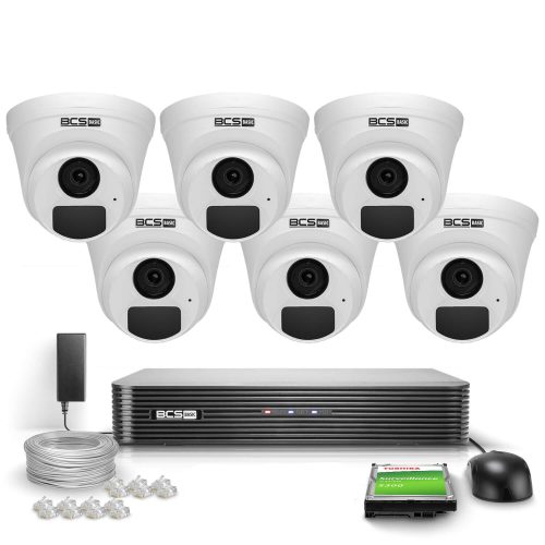 Zestaw do monitoringu IP 6x BCS-B-EIP15FR3(2.0) 5M...