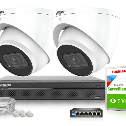 Zestaw do monitoringu IP Dahua 2x IPC-HDW3541EM-S-...