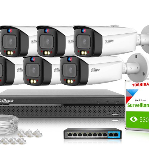 Zestaw do monitoringu IP Dahua 6x IPC-HFW3549T1-AS...