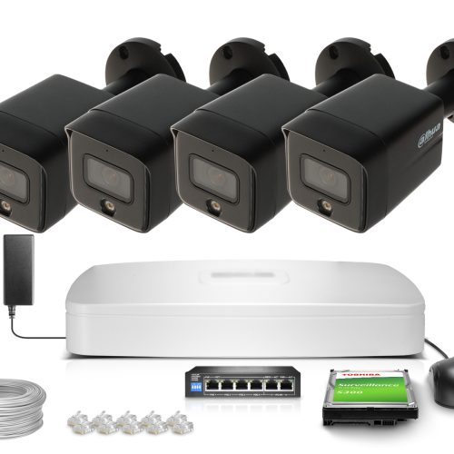 Zestaw do monitoringu IP Dahua 4x IPC-HFW1639TC-A-...