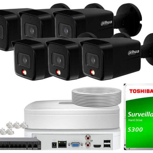 Zestaw do monitoringu IP Dahua 6x IPC-HFW1839TC-A-...