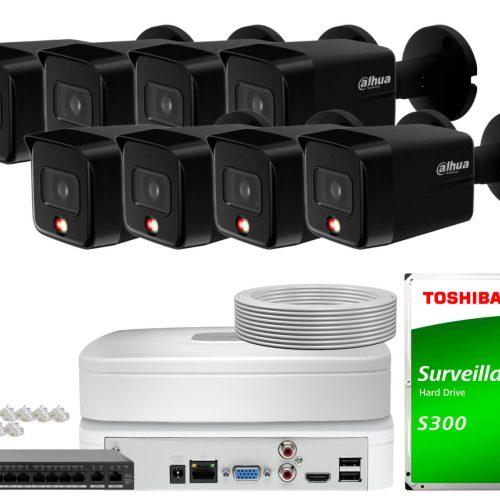 Zestaw do monitoringu IP Dahua 8x IPC-HFW1839TC-A-...