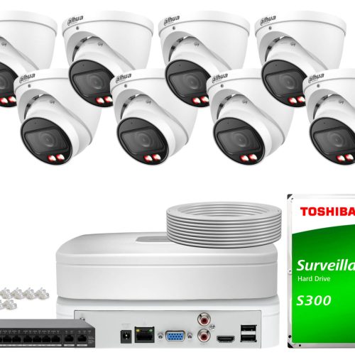Zestaw do monitoringu IP Dahua 8x IPC-HDW2849T-ZS-...
