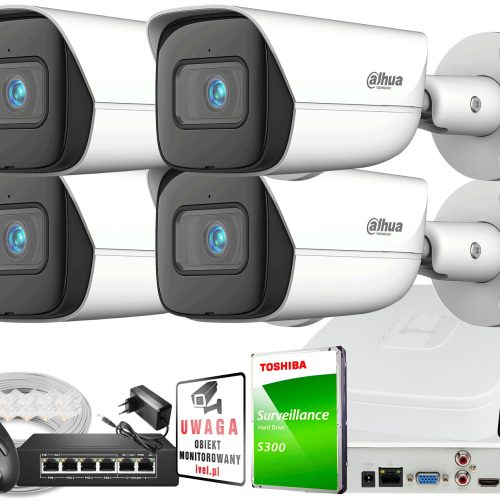 Zestaw do monitoringu IP Dahua WizSense 4x IPC-HFW...